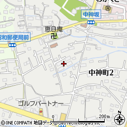 東京都昭島市中神町2丁目28周辺の地図