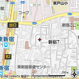 グランドール新宿周辺の地図