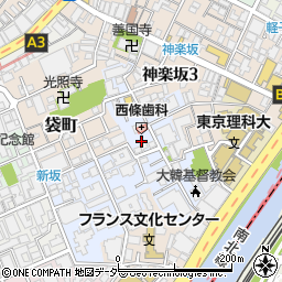 東京都新宿区若宮町15周辺の地図