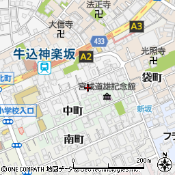 東京都新宿区北町7周辺の地図