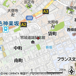 東京都新宿区中町36周辺の地図