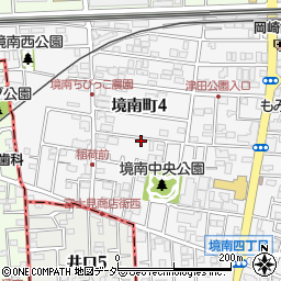 東京都武蔵野市境南町4丁目周辺の地図