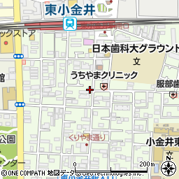 東京都小金井市東町4丁目38-25周辺の地図