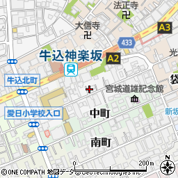 東京都新宿区北町34周辺の地図