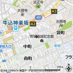東京都新宿区北町6周辺の地図