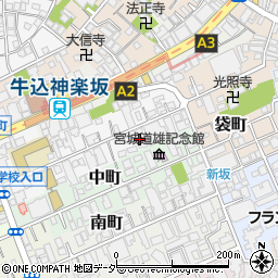 東京都新宿区北町6周辺の地図