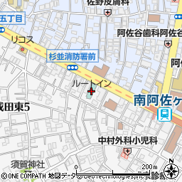 ホテルルートイン東京阿佐ヶ谷周辺の地図