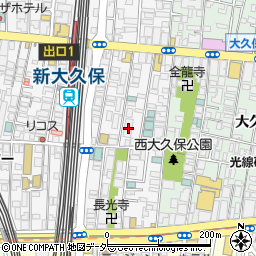 東京都新宿区百人町1丁目4-4周辺の地図
