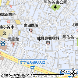 東京都杉並区阿佐谷南1丁目19周辺の地図