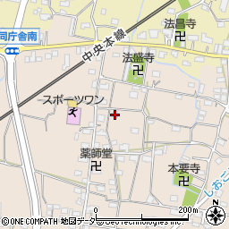 山梨県甲州市塩山下塩後621周辺の地図