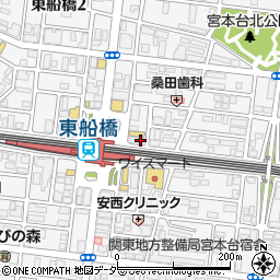 千葉興業銀行東船橋駅前 ＡＴＭ周辺の地図