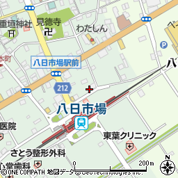 千葉県匝瑳市八日市場イ64周辺の地図