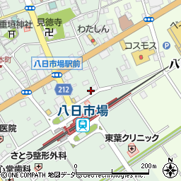 千葉県匝瑳市八日市場イ64周辺の地図