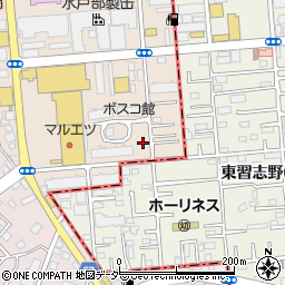 習志野5丁目ひまわり公園周辺の地図