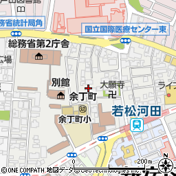 東京都新宿区若松町22周辺の地図