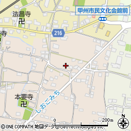 山梨県甲州市塩山下塩後676周辺の地図