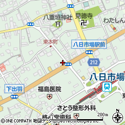 千葉県匝瑳市八日市場イ185周辺の地図