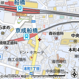 マツモトキヨシ船橋駅前通り店周辺の地図