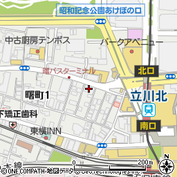 読売新聞社立川支局周辺の地図