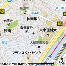 東京都新宿区若宮町17周辺の地図