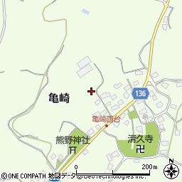 千葉県四街道市亀崎周辺の地図