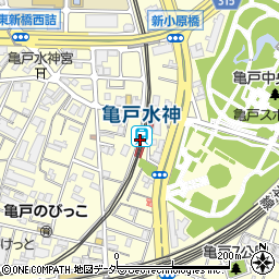 東京都江東区周辺の地図