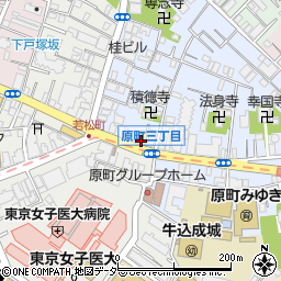 まいばすけっと新宿原町３丁目店周辺の地図