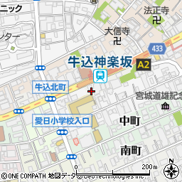 東京都新宿区箪笥町34周辺の地図