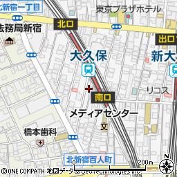 東京都新宿区百人町1丁目23-14周辺の地図