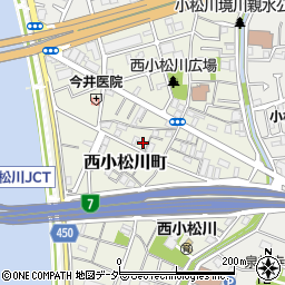 東京都江戸川区西小松川町周辺の地図