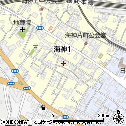 千葉県船橋市海神1丁目周辺の地図