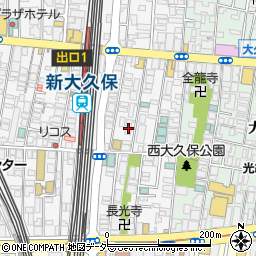 東京都新宿区百人町1丁目6-25周辺の地図