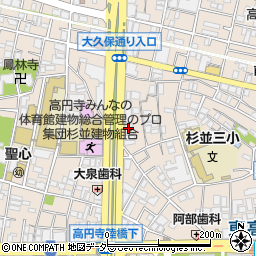 ステージグランデ高円寺南周辺の地図