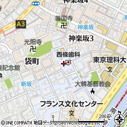 東京都新宿区若宮町14周辺の地図