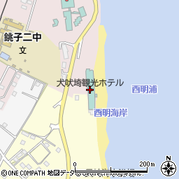犬吠埼観光ホテル周辺の地図