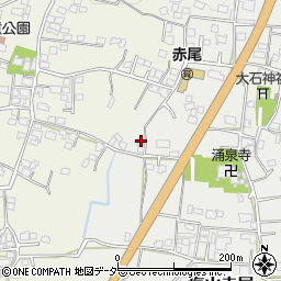 山梨県甲州市塩山赤尾726-2周辺の地図