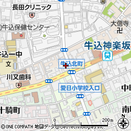 東京都新宿区箪笥町27周辺の地図