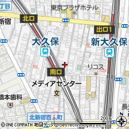 東京都新宿区百人町1丁目16-26周辺の地図