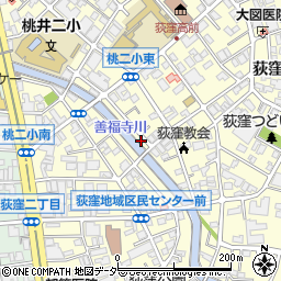 杏花堂周辺の地図
