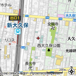 東京都新宿区百人町1丁目4-25周辺の地図
