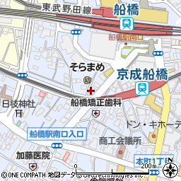 セブンイレブン船橋本町店周辺の地図