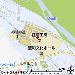 山梨県立韮崎工業高等学校周辺の地図
