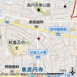 シャトー東高円寺周辺の地図