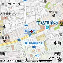 東京都新宿区箪笥町24周辺の地図