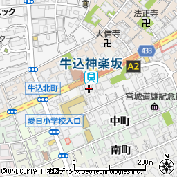 東京都新宿区箪笥町35周辺の地図