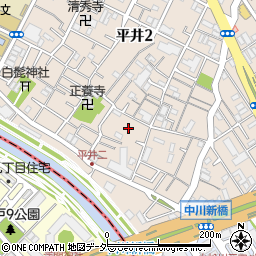 東京都江戸川区平井2丁目6-18周辺の地図