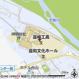 山梨県立韮崎工業高等学校周辺の地図