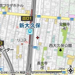 シンジョントッポキ 新大久保店周辺の地図