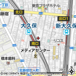 東京都新宿区百人町1丁目16-4周辺の地図
