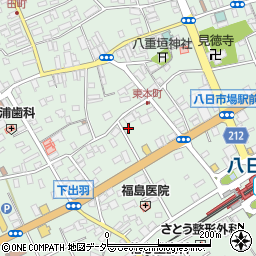 千葉県匝瑳市八日市場イ193周辺の地図